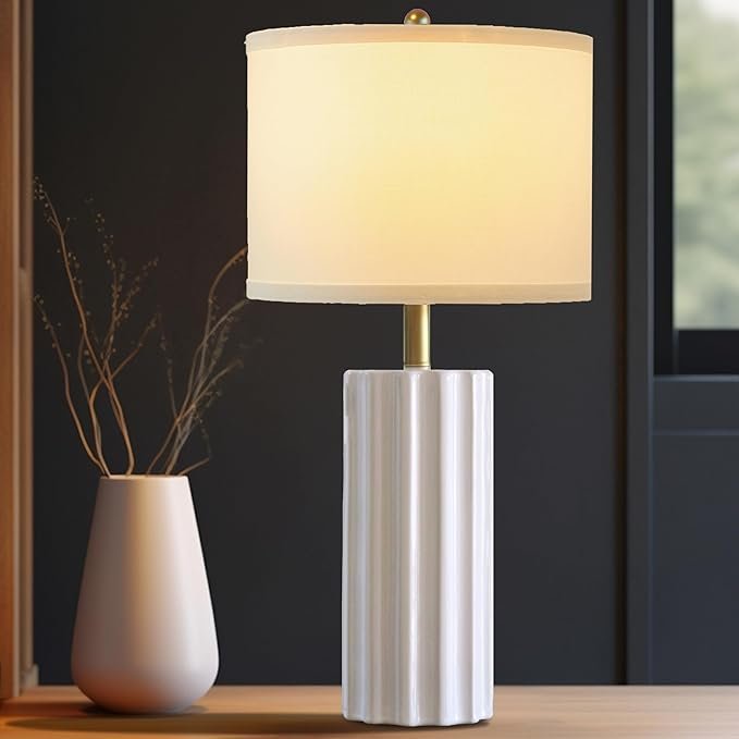 4. Sculptural Ceramic Table Lamp