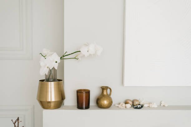 Neutrals and Metallic Accents