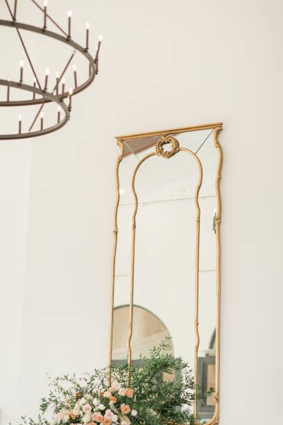 arge mirror in a room