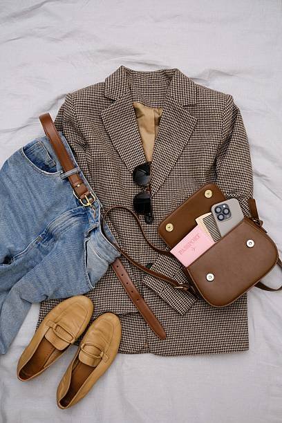 flat lay of budget friendly outfit