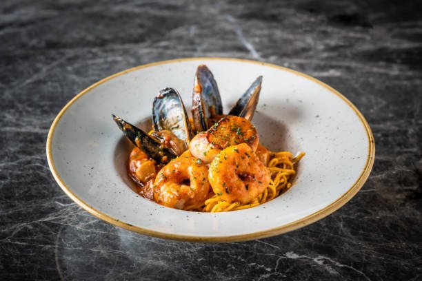 shrimp pasta dish
