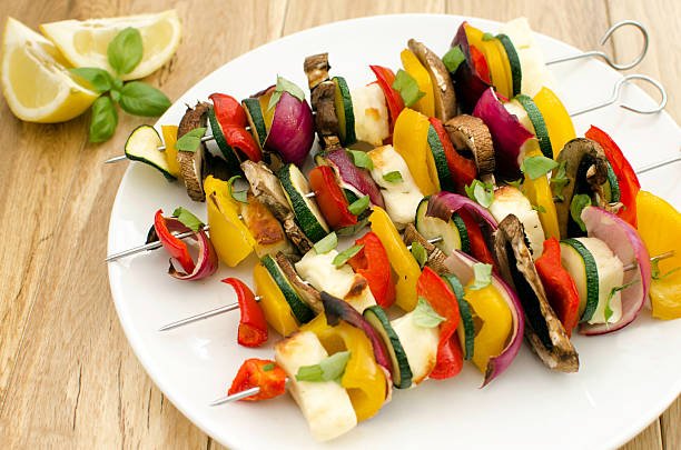 Veggie and Halloumi Kebabs