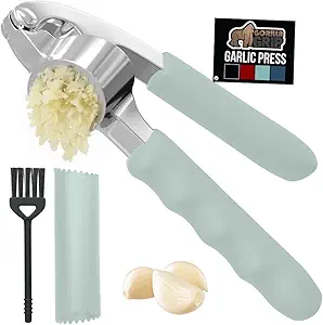 oxo good grips soft handled garlic press