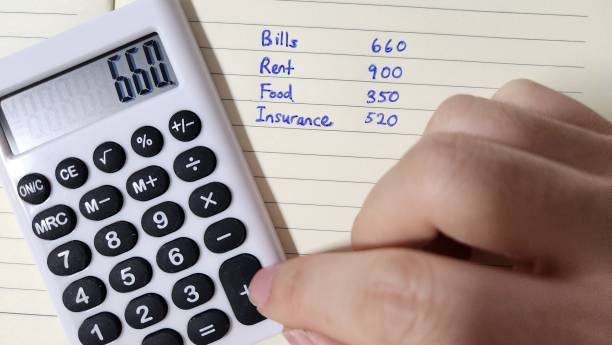 financial budget planning. financial wellness concept